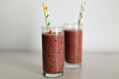 Close-up of drink on table