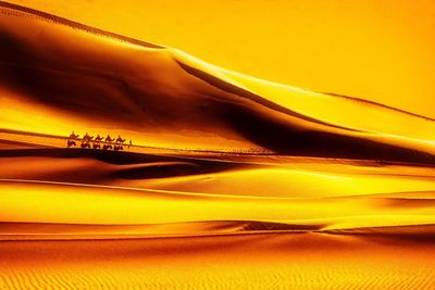Close-up of sand dune in desert