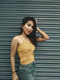 Portrait of a beautiful young woman 