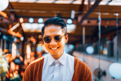 Portrait of a smiling young man