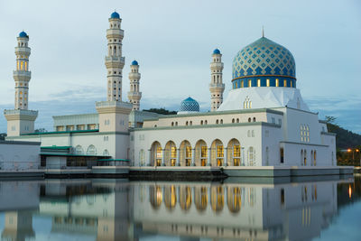 Likas mosque against the sky