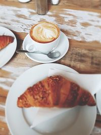 Close-up of coffee on table
