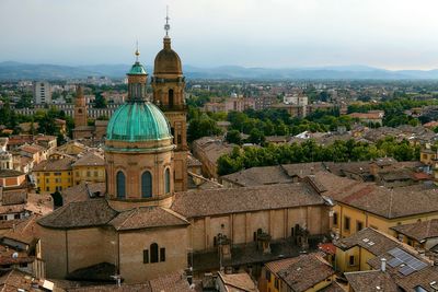 High angle view of cityscape