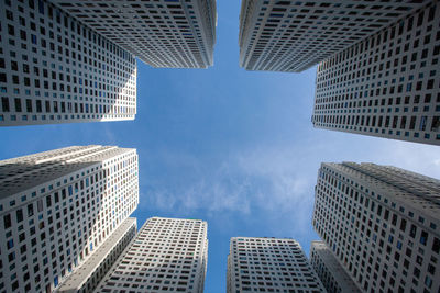 Low angle view of buildings against sky