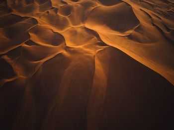 Full frame shot of sand dune in desert