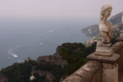 Statues at ravello, amalfi coast 