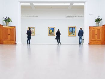 People standing in museum