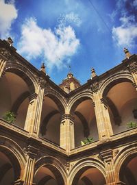 Low angle view of historical building