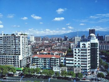 Cityscape against sky