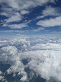 Aerial view of cloudscape