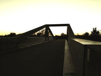 Bridge against clear sky