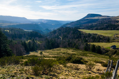 Scenic view of landscape against sky