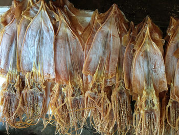 Close-up of dried for sale at market