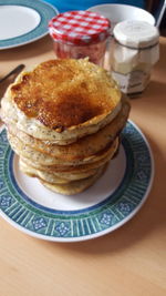 Close-up of served food