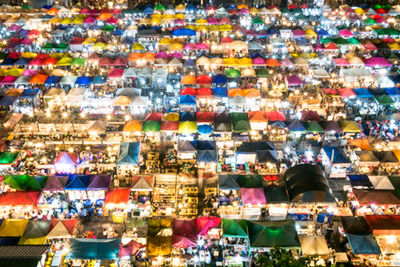 Full frame shot of colorful market