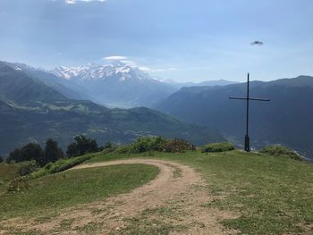 Scenic view of landscape against sky