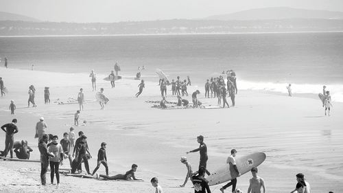 People at beach