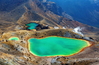 Aerial view of a lake