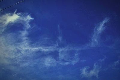 Low angle view of cloudy sky