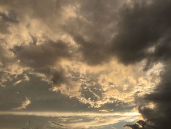 Low angle view of storm clouds in sky