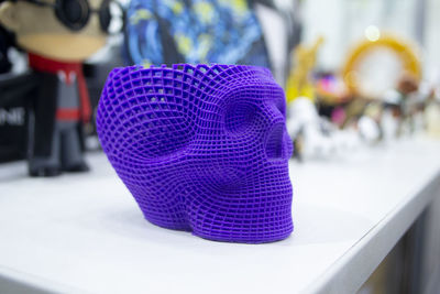 Close-up of containers on table