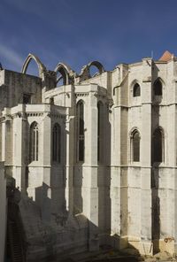 Low angle view of historical building against sky