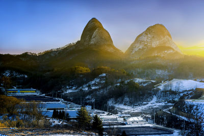 Maisan mountain in jinan-gun, jeollabuk-do, south korea