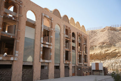 Low angle view of building against sky