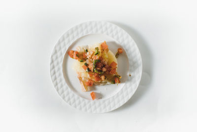 Directly above shot of salad in plate