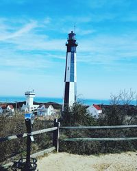 Lighthouse at seaside