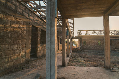 View of abandoned building