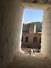 View of old ruin building