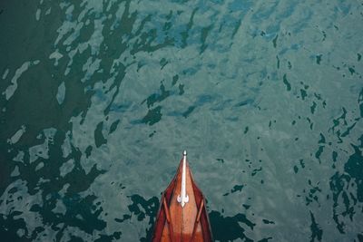 Detail of venetian boat in venice