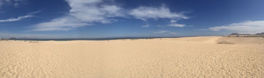 Panoramic view of beach against sky