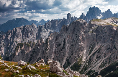 Shot of mountains against sky