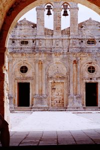 Facade of church
