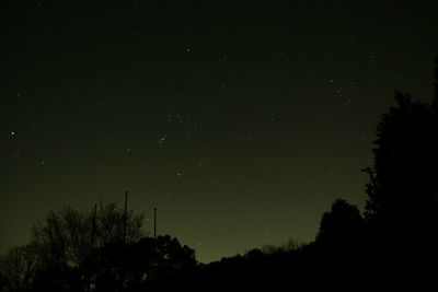 Low angle view of stars in sky