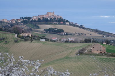 Monteprandone view on the top of an hill, ascoli piceno province, marche region, italy