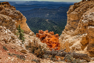 Scenic view of mountain range