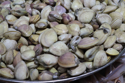 Full frame shot of eggs in market