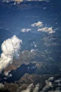 Aerial view of landscape against sky