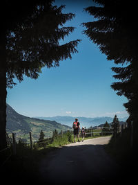 Road passing through landscape