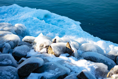 Scenic view of sea shore