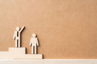 Close-up of stuffed toy against white background