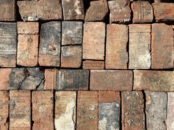 Full frame shot of stone wall