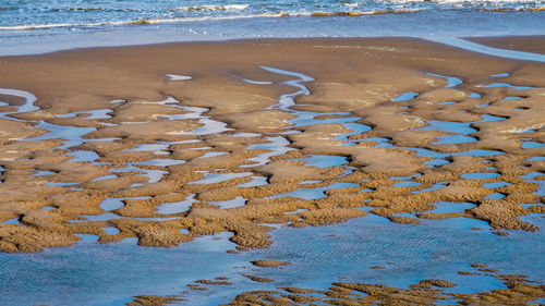 High angle view of beach