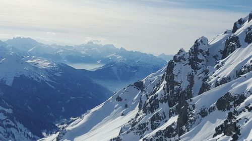 Snow covered mountains