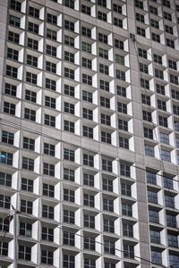 Low angle view of modern building in city