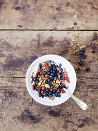 Muesli with fruits