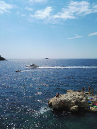 Scenic view of sea against sky